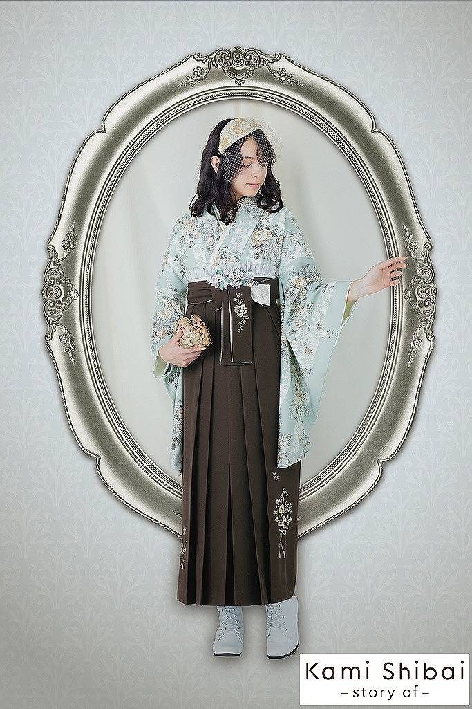 今どき 卒業式袴 くすみ