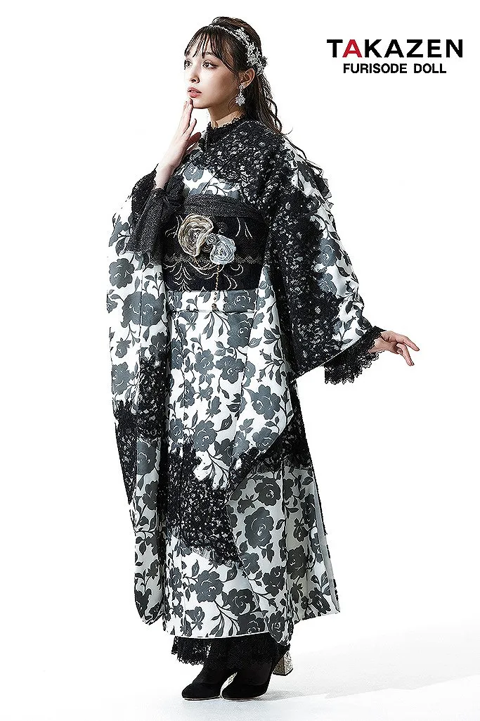 成人式 レンタル 振袖 可愛い 今どき 上品 綺麗 ブラックレーベル