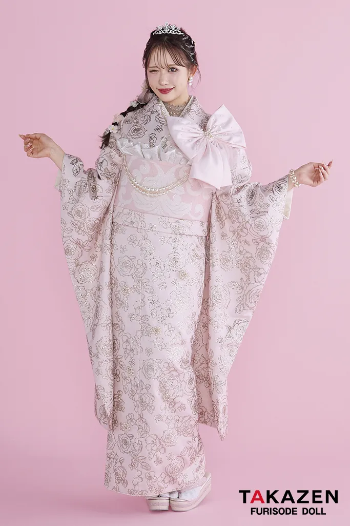 成人式　振袖　可愛い　キラキラ　ChouChou　派手　ヘップバーン