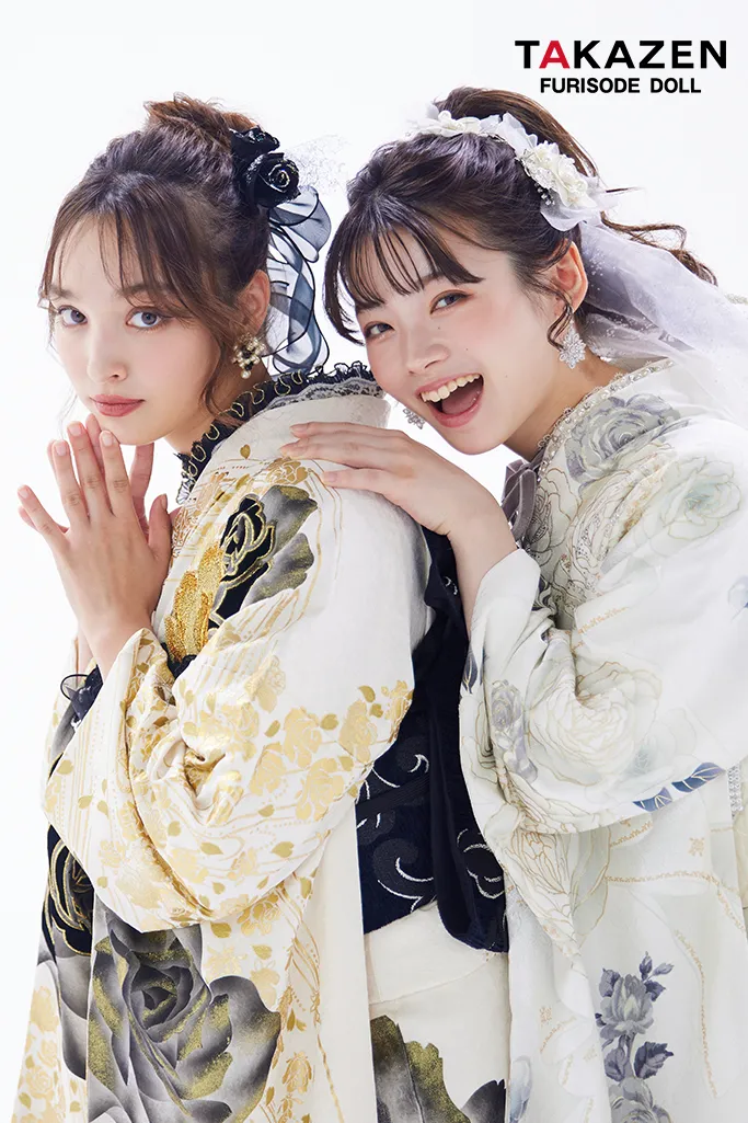 成人式　振袖　LOOKBOOK 　可愛い　キラキラ　ヘップバーン　シャネルカラー　キラキラ