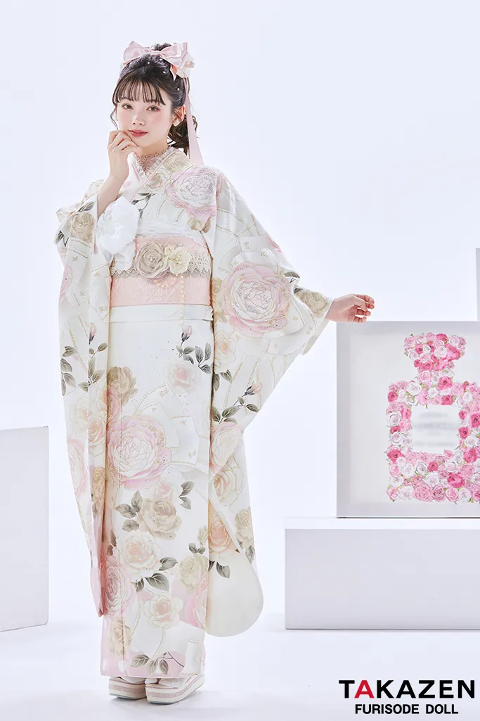 成人式　振袖　LOOKBOOK 　可愛い　キラキラ　ヘップバーン　シャネルカラー　キラキラ