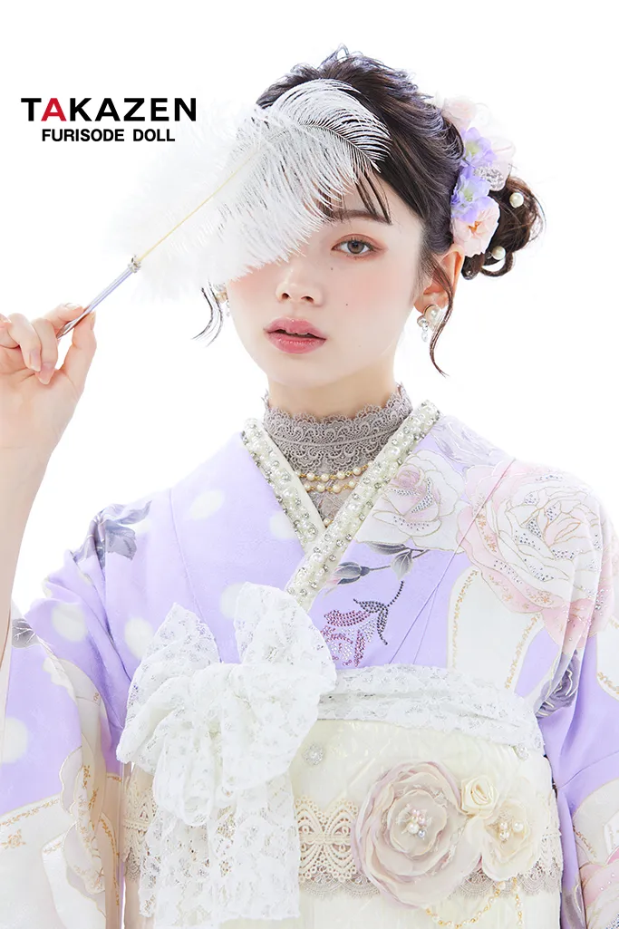 成人式　振袖　LOOKBOOK 　可愛い　キラキラ　ヘップバーン　シャネルカラー　キラキラ