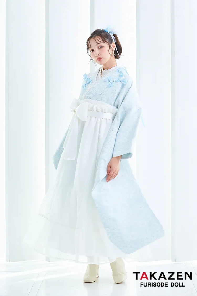 卒業式　袴　レンタル　ヴィンテージ　立体花